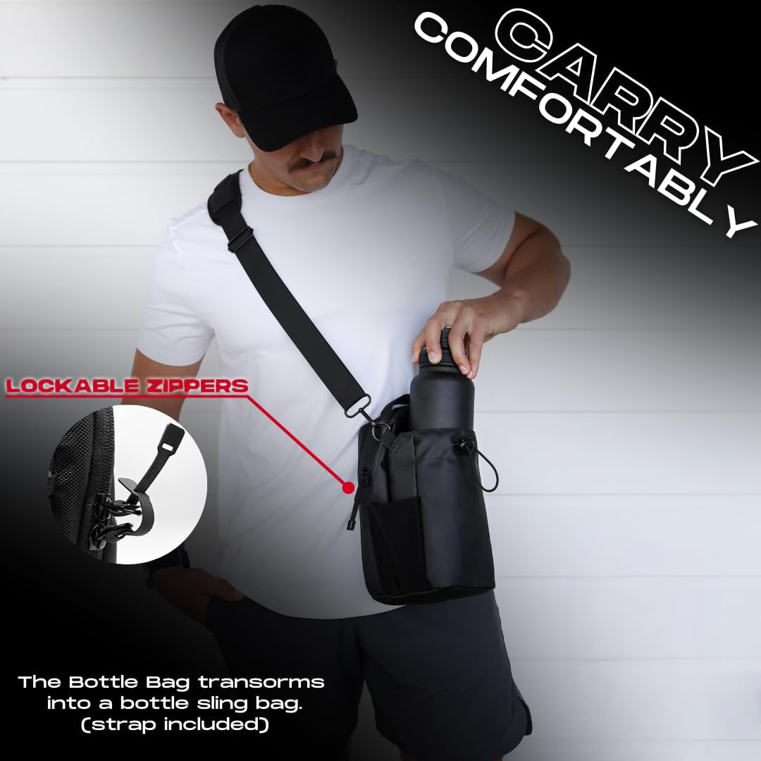 MagnaGrip Pro – Water Bottle Bag for Gym, Sports & Travel