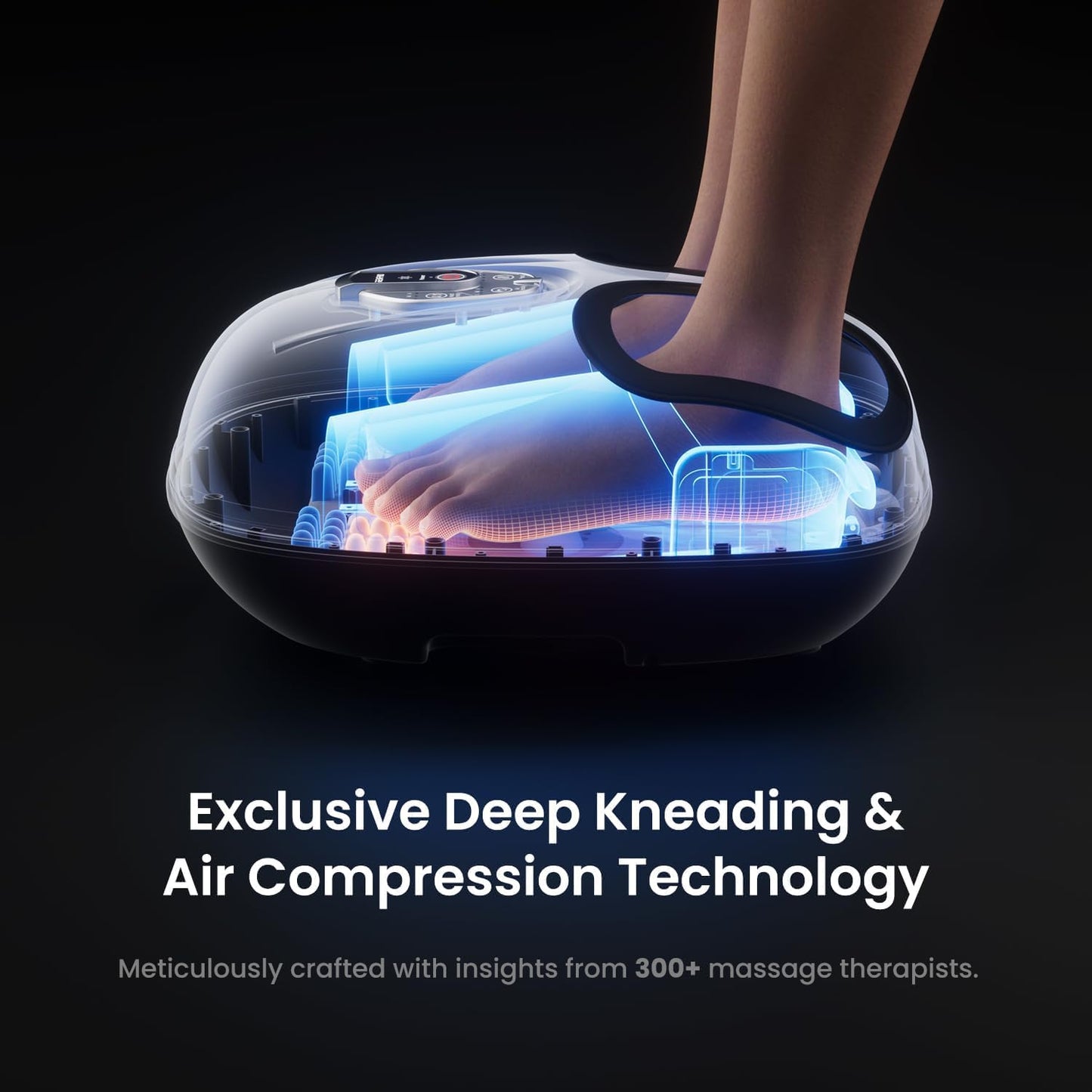 RENPHO Foot Massager with Heat, Deep Kneading, Compression & Vibration – Wireless Remote, 3 Heat Levels, Pain Relief