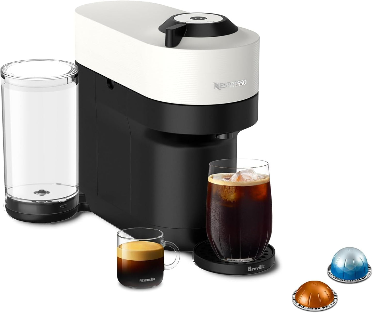Nespresso Vertuo Pop+ Coffee & Espresso Machine by Breville – Coconut White