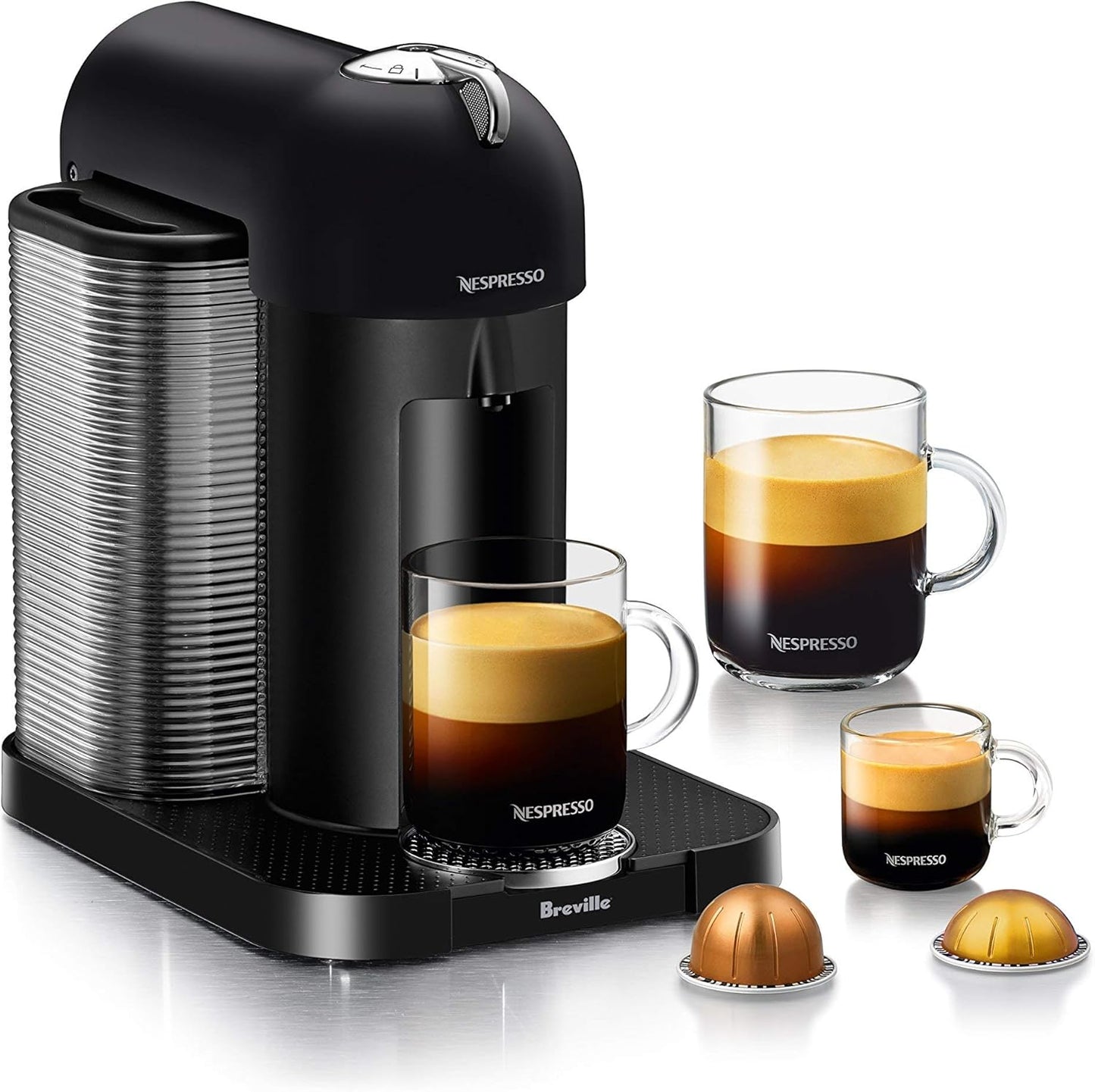 Nespresso Vertuo Coffee & Espresso Machine by Breville – Matte Black